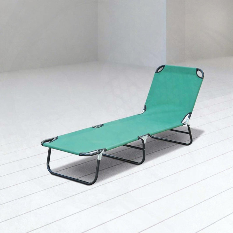 Chaise longue pliante pour le bronzage, Vert