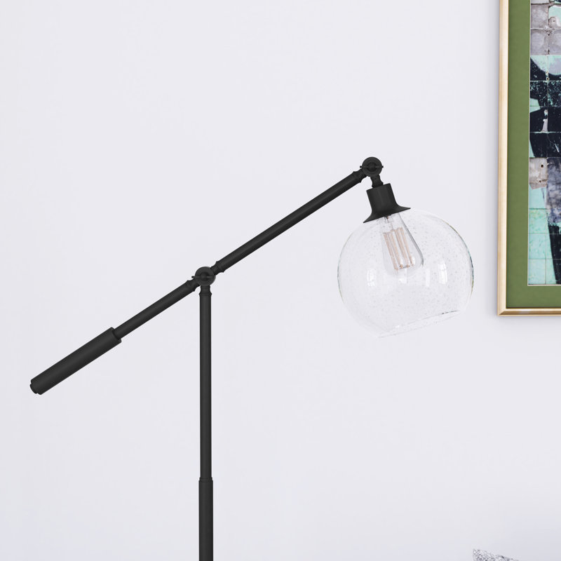 Dardan 60.6'' Black Task Floor Lamp