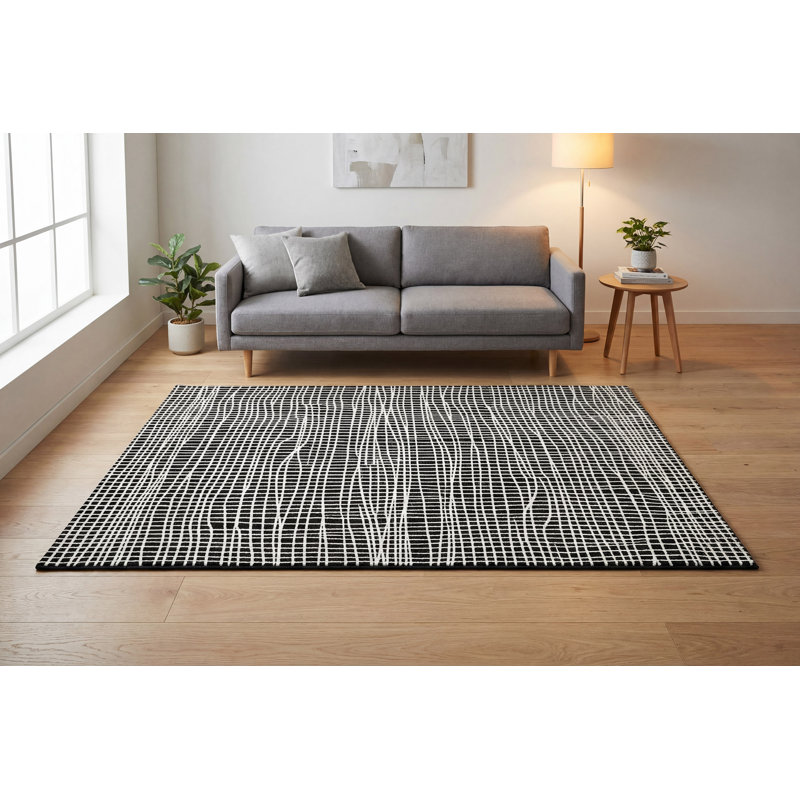 Ikin Geometric Indoor Rug, Rectangle 6'7" x 9'6"