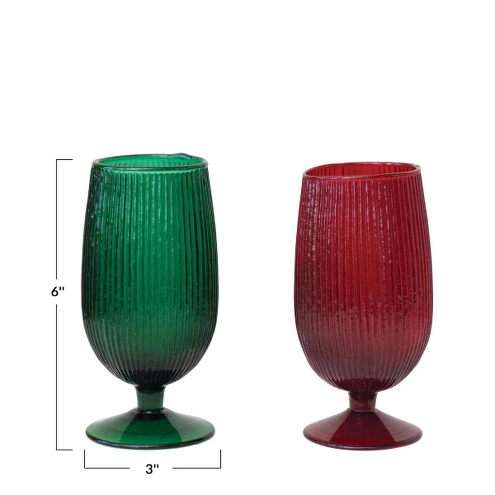 Rushan Ribbed Pilsner Glass