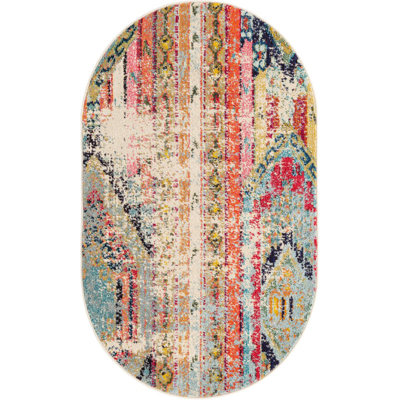 Sierra Southwestern Indoor Rug, Oval 3'