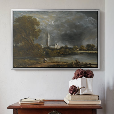 Salisbury Cathedral from the Meadows, c. 1831-John Constable-Framed Gallery Wrapped Canvas