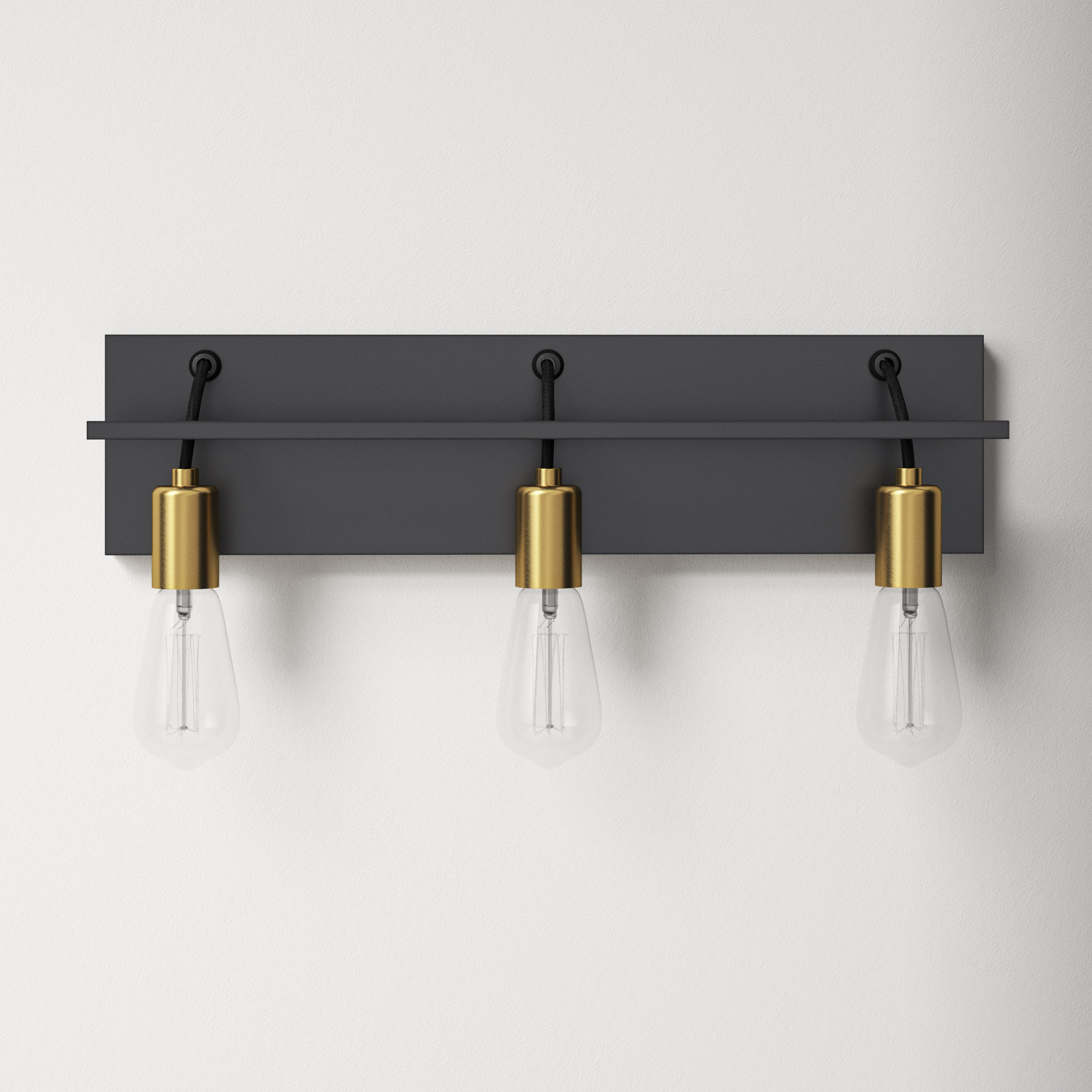 3 Light Dimmable Bath Bar, No Bulb
