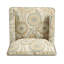 Chaises d'appoint pour beau salon, aspect de tissu jaune beige, siège rembourré en éponge haute densité, fabrication à câblage fin, joint de peinture de pied de bouleau, guide d'assemblage facile Option de siège confortable -