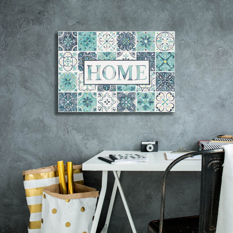 «Garden Getaway Home» par Laura Marshall, art mural sur toile, 26 po x 18 po