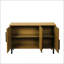 Buffet d'appoint moderne avec motif en bois droit, parfait pour un rangement élégant et un décor dans n'importe quel espace de vie-1082815043