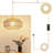 Plug In Pendant Light Paper Woven Rattan Hanging Lights Boho Hanging Lamp Rustic Farmhouse Pendant Lights For Kitchen Dining Room Bedroom Entryway, With 3-Way Dimmable Bulb (Woven)-1386320154