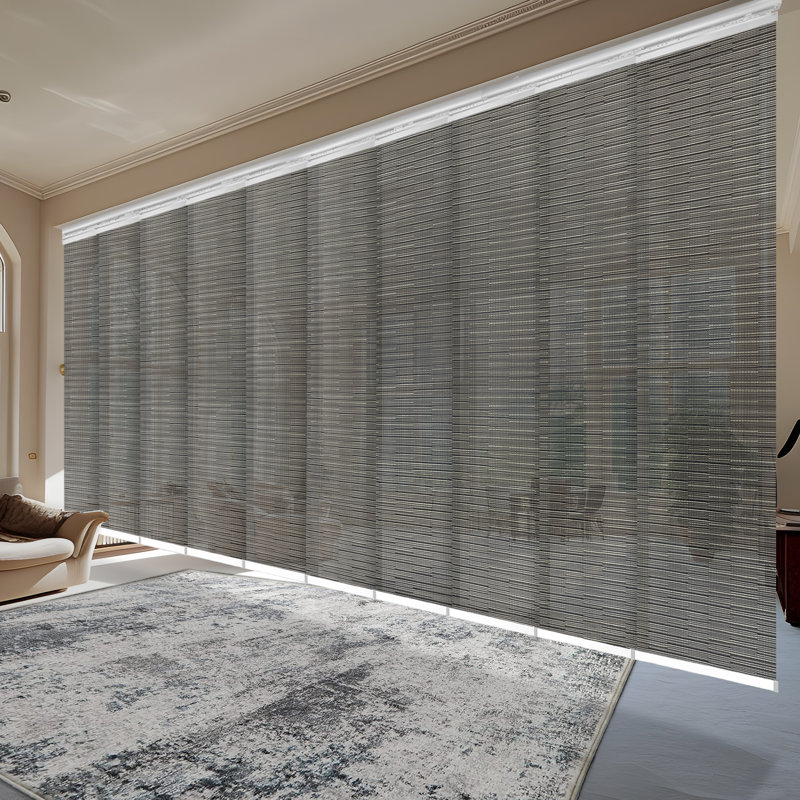 Rail extensible double 10 panneaux Dusky Filigiree, Blanc, L 218 po x L 94 po