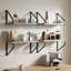 4 -Piece Steel Floating Shelf