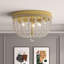 Plafonnier encastré 3 lumières pour chambre en cristal à intensité variable certifié UL