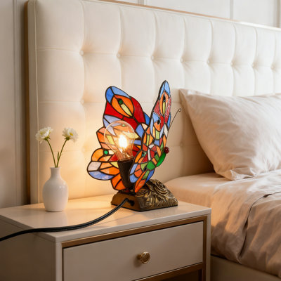 Tiffany-style Butterfly Table Lamp