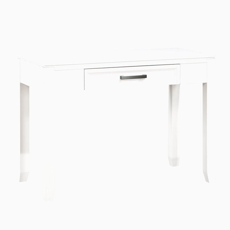 Bureau d'écriture blanc avec tiroir