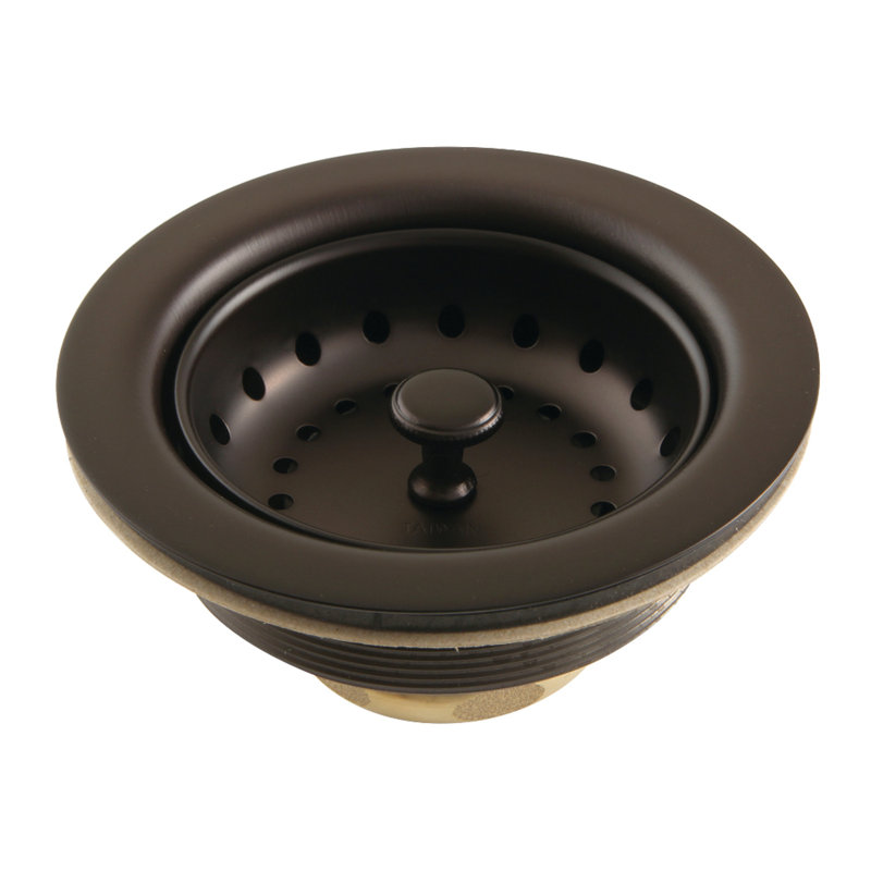 Kingston Brass Tacoma 3-1/2 Inch Kitchen Sink Basket Strainer Only, Oil Rubbed Bronze