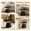 Tabouret de coiffeuse rembourré réglable en hauteur avec repose-pieds intégré, idéal pour la chambre, le salon ou l'entrée, noir.-49736857