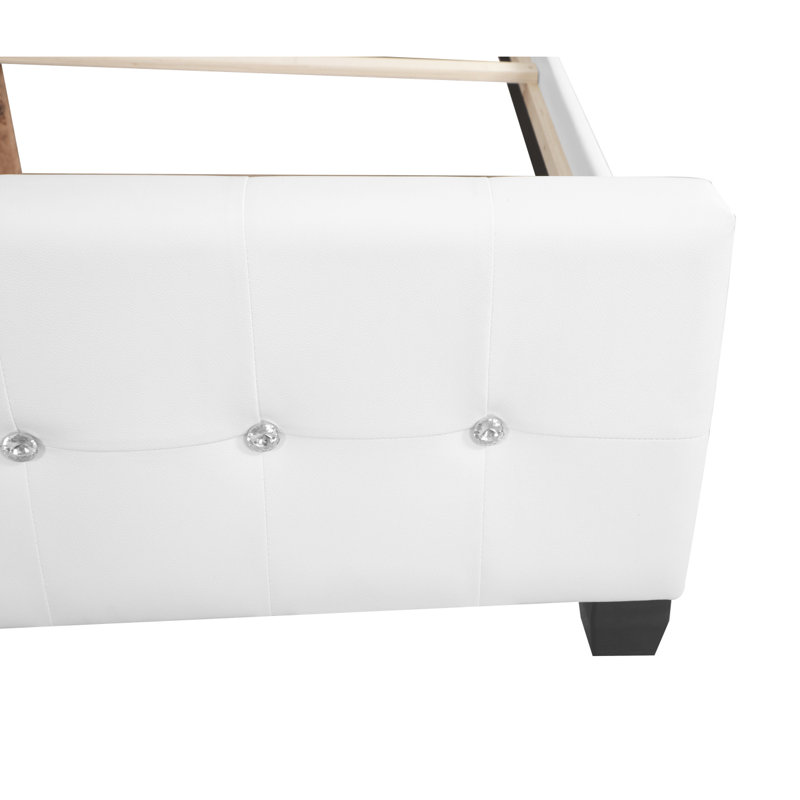 Elegant Transitional White Bed