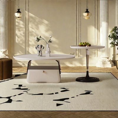 Cream wind light luxury high-grade coffee table