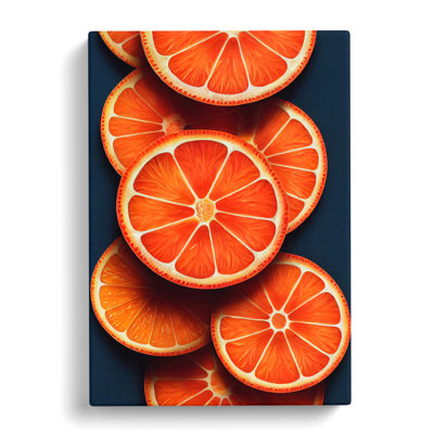CAN-V0523-1639X Orange Fruit - Wrapped Canvas Print