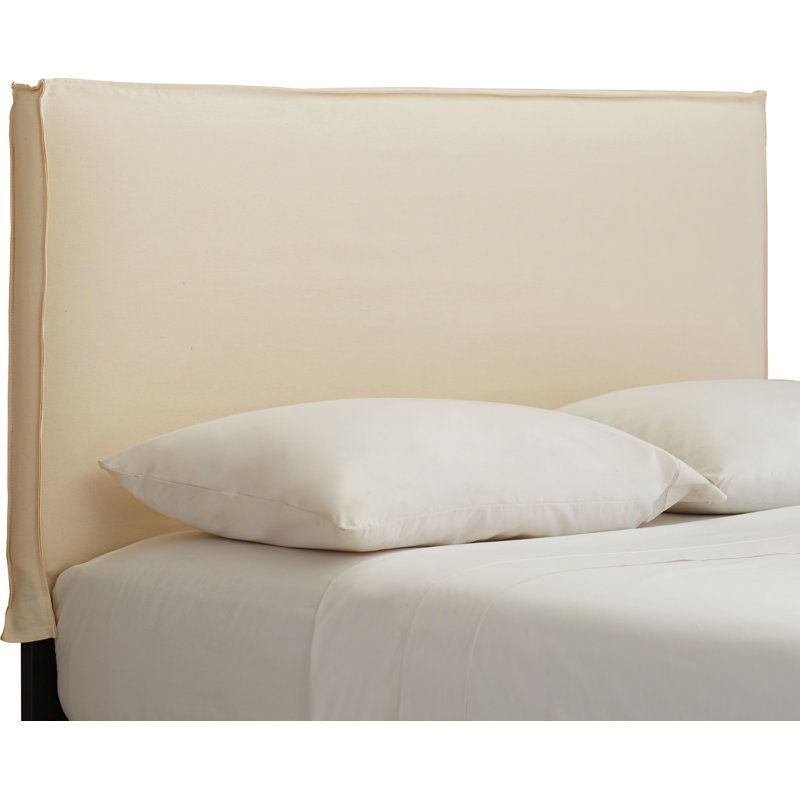 Upholstered Headboard, Twin, Classic Grey Linen
