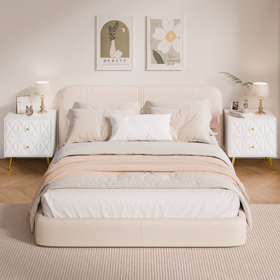 White Nightstand Set Of 2