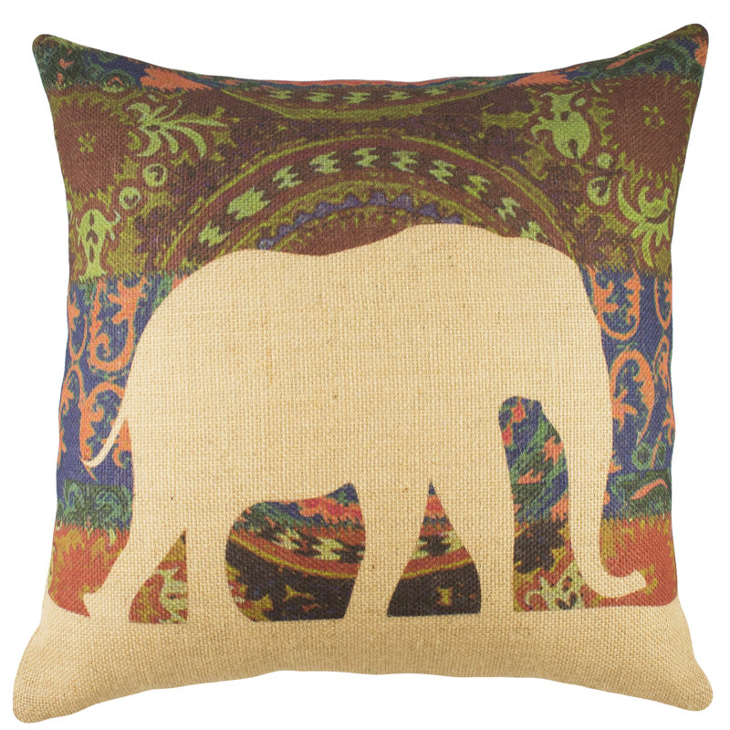 Elephant Throw Pillow