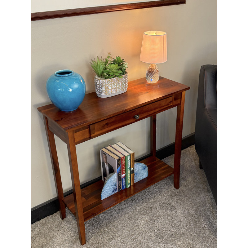 Console en bois massif 32 "Hoseen, Acajou