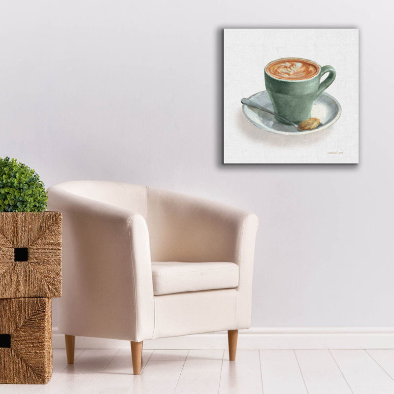 Art mural sur toile  «Wake Up Coffee 2 Linen Sage» par Danhui Nai