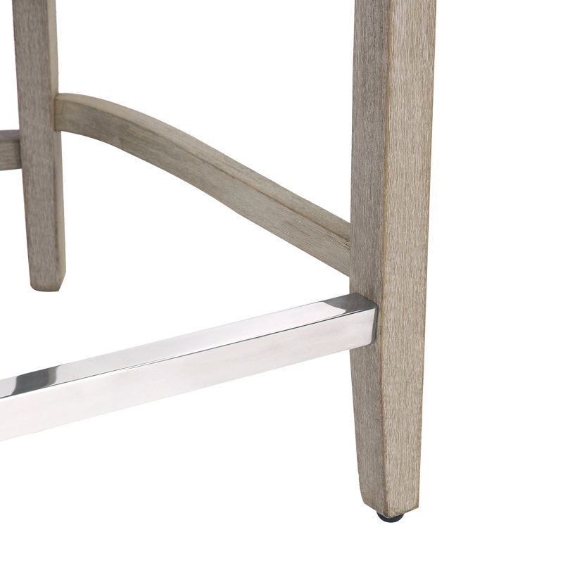 Tabouret Wren, Bleu sarcelle, Gris antique / argent, Tabouret de bar (siège d'une hauteur de 29 po)