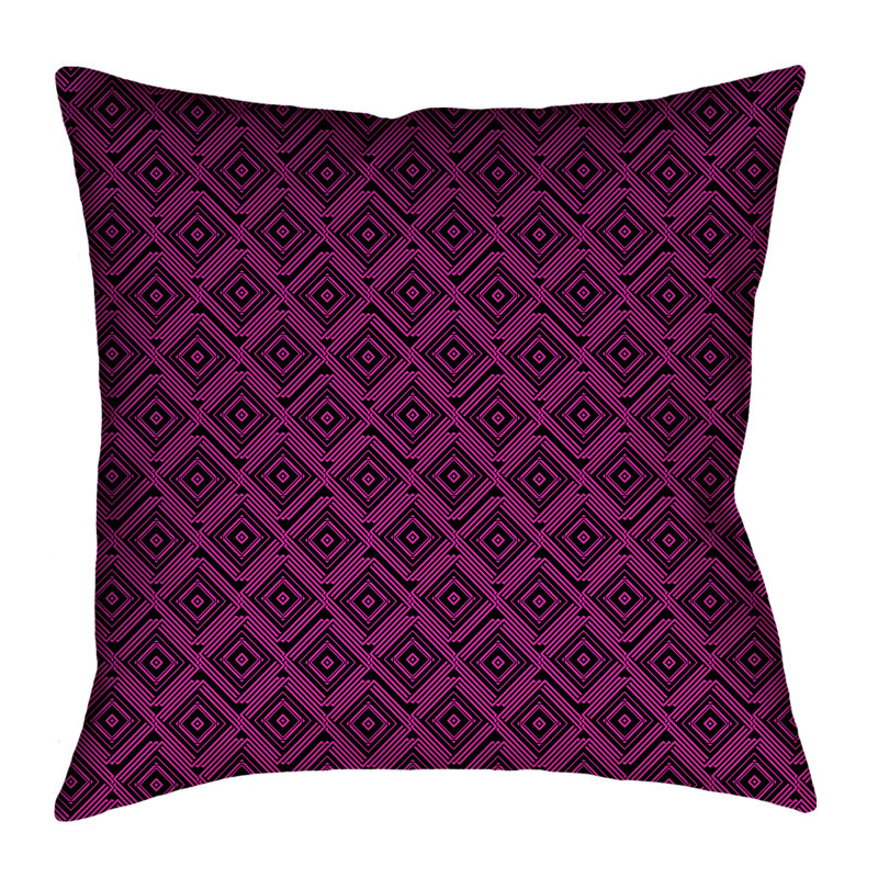 Coussin Katelyn Elizabeth, 18 po x 18 po, Polyester filé, Rose