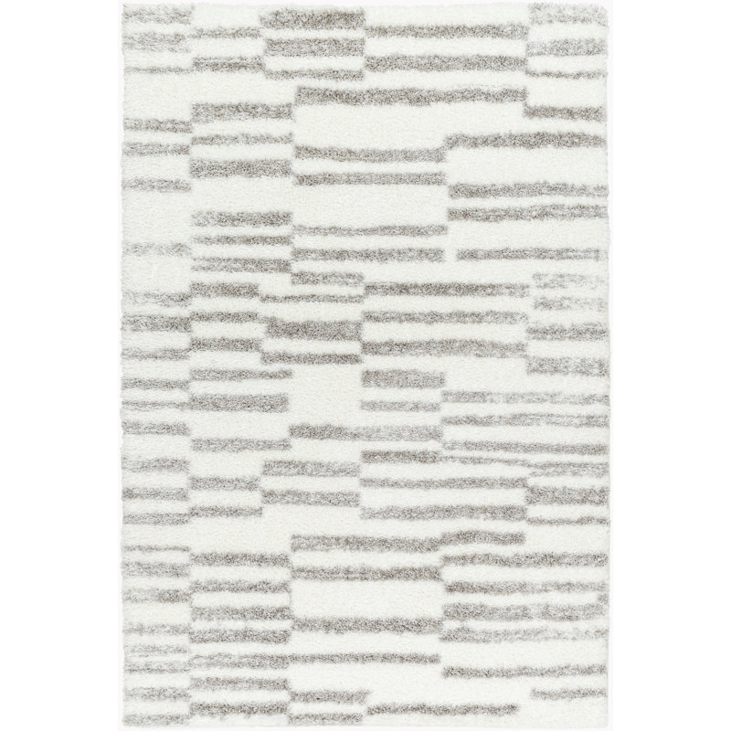 Jayneen Striped Indoor Rug, Rectangle 6'7" x 9'