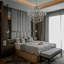 Lustre en cristal 8 lumières Cotten-124388595-124388596-124388597