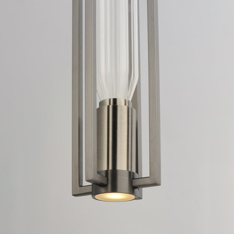 2 - Light LED Pendant, Gunmetal