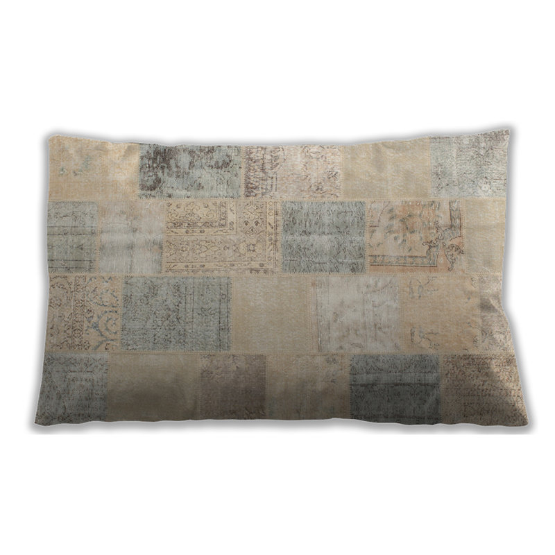 Patchwork Microsuede Throw Pillow