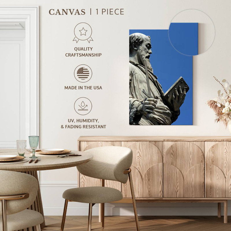 Ponte Sant'Angelo St Paul Statue, 24" H x 16" W