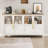 55" Sideboard Buffet Cabinet with 4 Glass Doors, Modern Farmhouse Storage Cabinet Table for Kitchen Dining Room, Living Room-2080515734