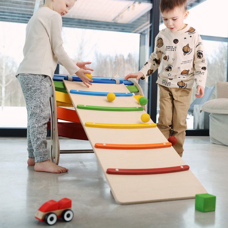 KateHaa 60cm W Wood Climber, Rainbow