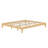 Solid Dry Bamboo Wood Platform Bed Frame, With Wood Slat Support-1040851108