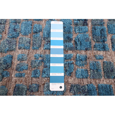 Tapis turquoise Tangier 8 pi 2 po x 9 pi 11 po