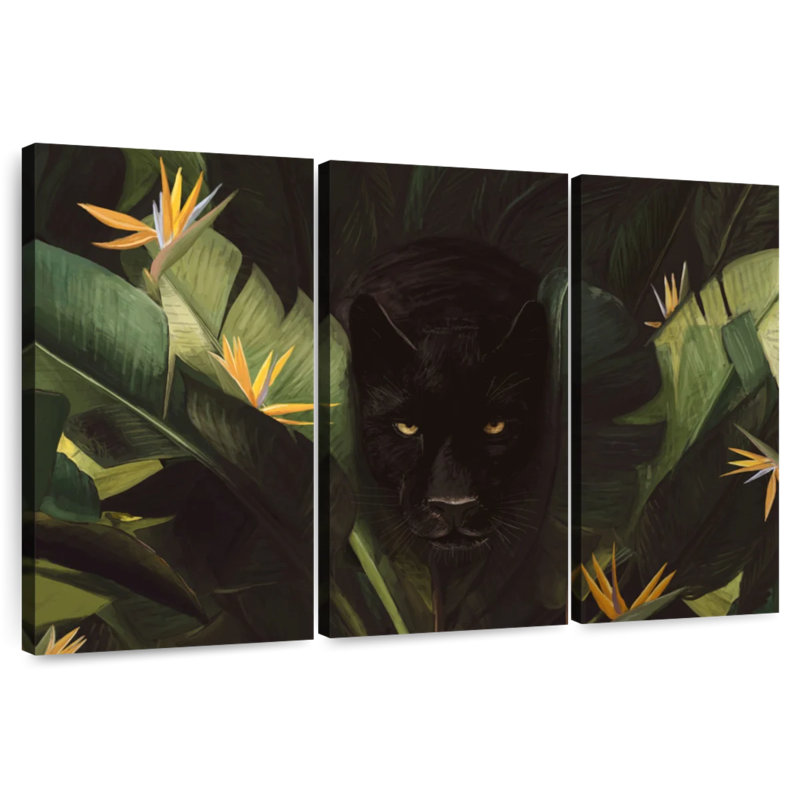 Hello Panther, 48" H x 74" W