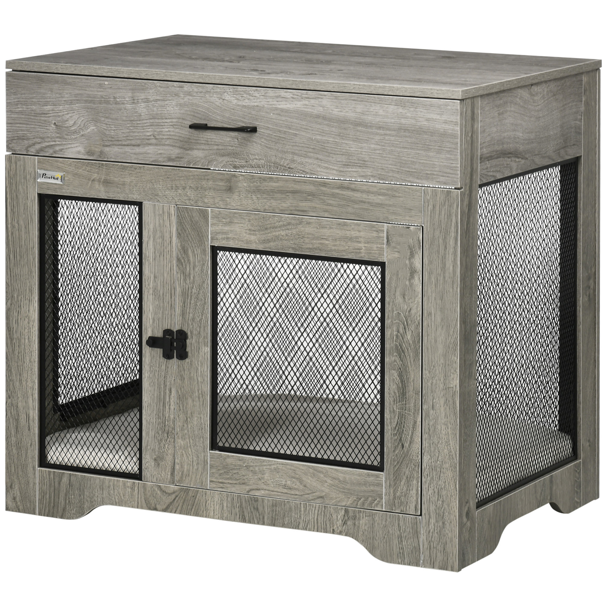 Hokku Designs Dog Crate Furniture With Soft Water-Resistant Cushion ...