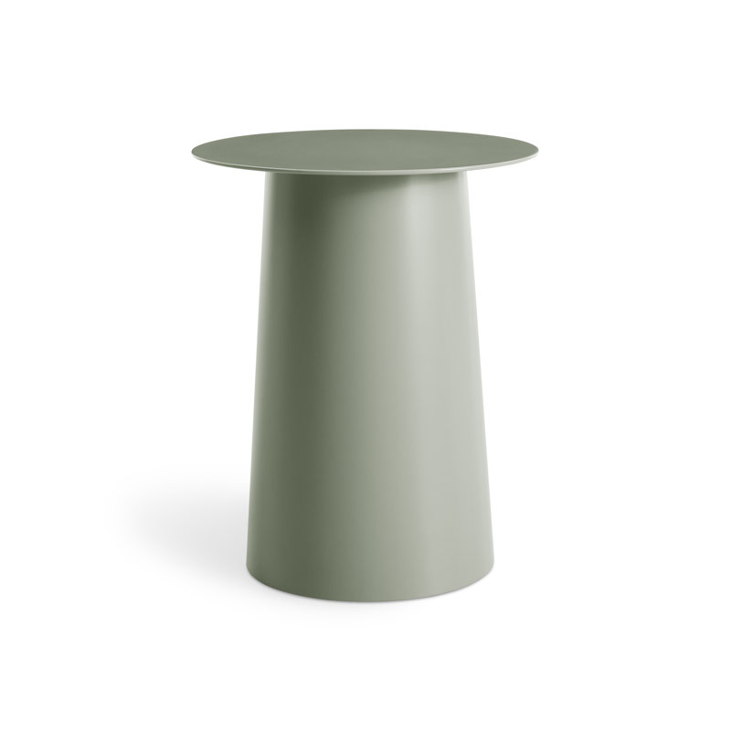 Circula End Table, Gray Green, 21" H x 17" W x 17" D