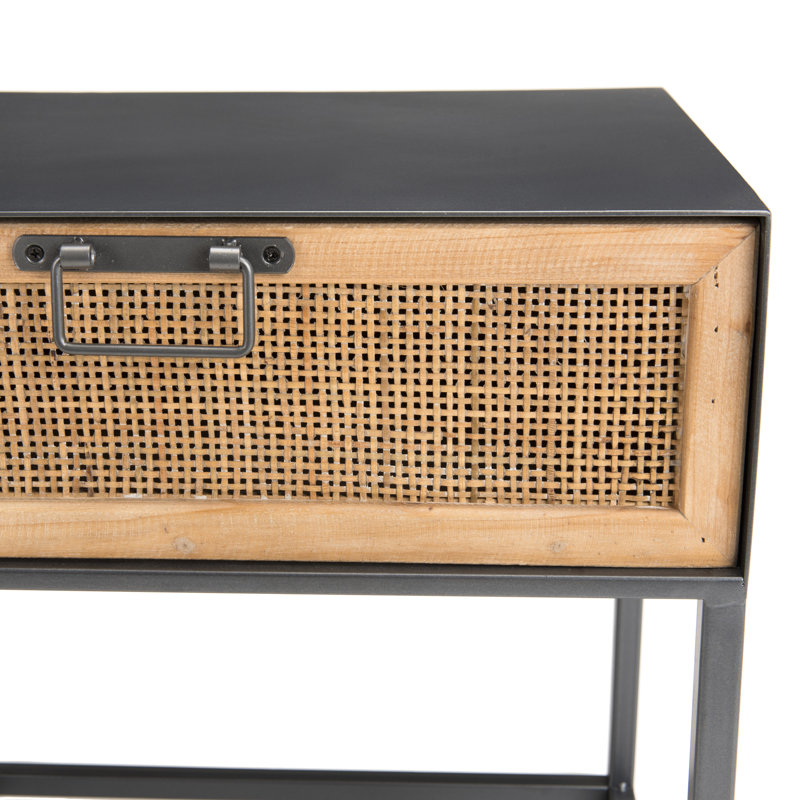 Ware 48cm W Metal Bedside Table