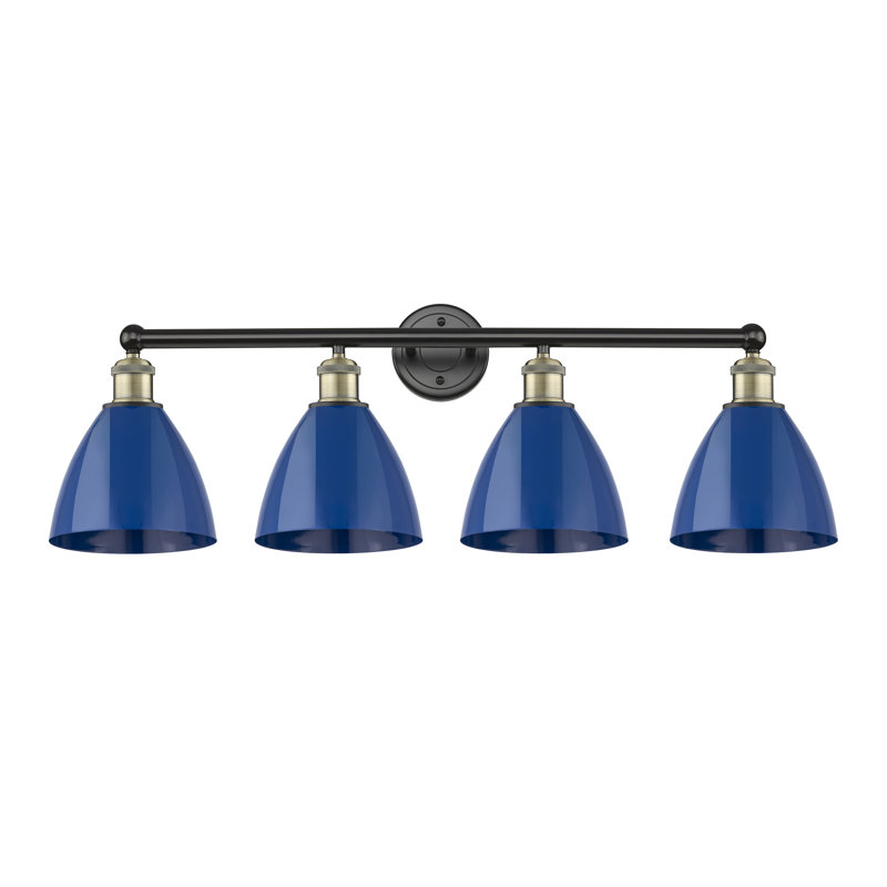 Alquin 4 - Light Dimmable Vanity Light, Blue, Black Antique Brass
