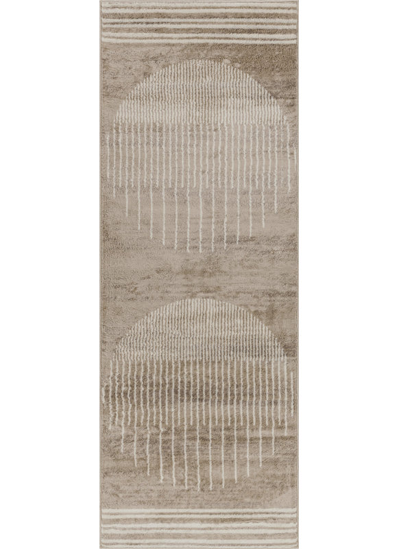 Skandi Boho Rug Brown/Ivory, Runner 80 x 220 cm
