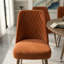 Chaise parsons rembourrée en velours Ackley-1125912043