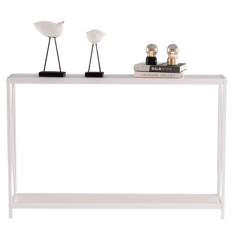Console Germantown, H 29,13 po x l 43,3 po x P 9,06 po, Blanc