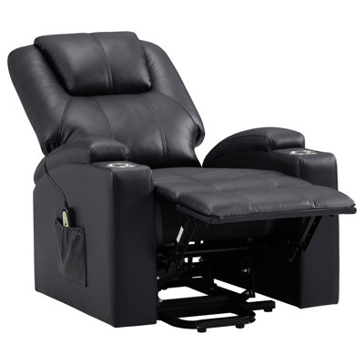 Neruda Upholstered Power Lift Massage Recliner by Latitude Run