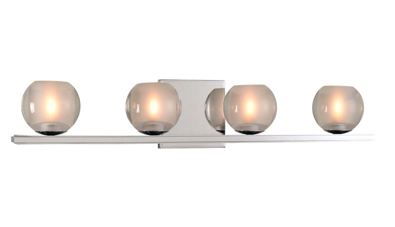 Luminaire pour meuble-lavabo Corona, Chrome