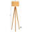Masazumi 62 Inch Mango Wood and Cane Floor Lamp