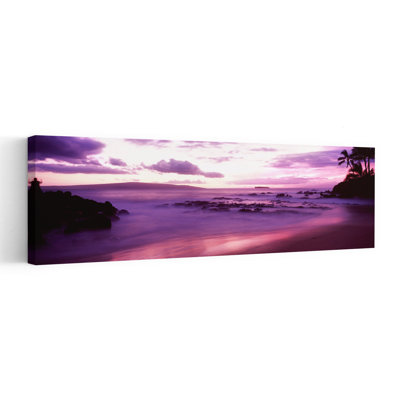 Maui Coast At Sunset, Makena, Maui, Hawaii, Abstract Contemporary Landscape Nature Wall Art