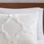 Très grand / chenille de coton très grand. Motif géométrique. Remplir. 2 taies décoratives assorties. . Rembourrage toutes saisons lavable et lavable. Laver à la machine